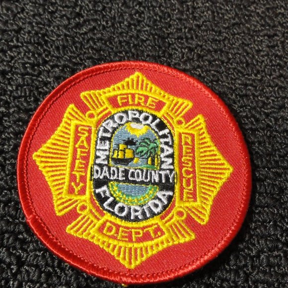 Source Unknown Other - Metro Dade County Florida Fire Department Safety Rescue Duty Patch~3" ro…